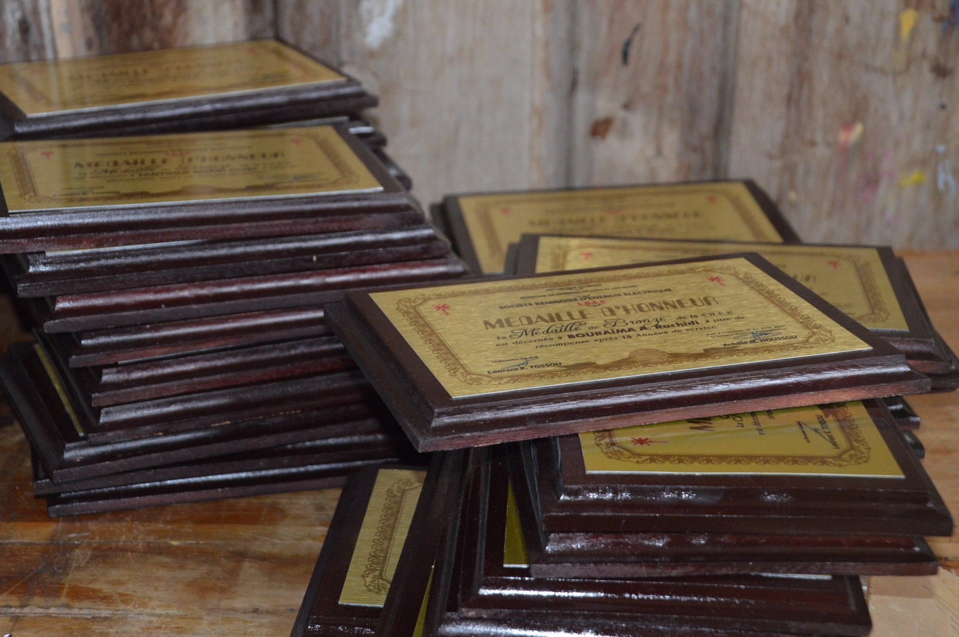 Médailles d'honneur — SBEE