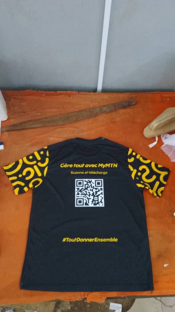 T-shirt MyMTN avec QR code — dos