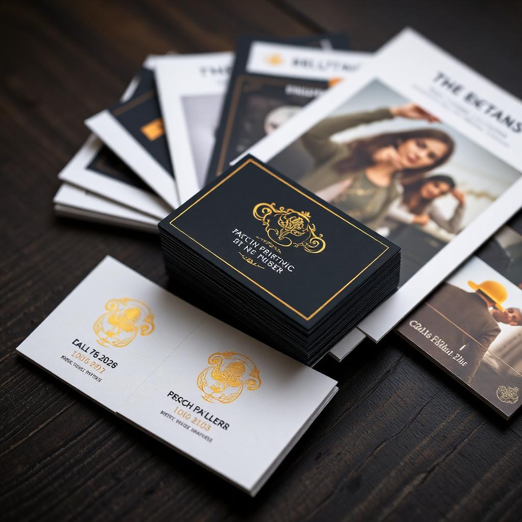 Cartes de visite premium avec dorure