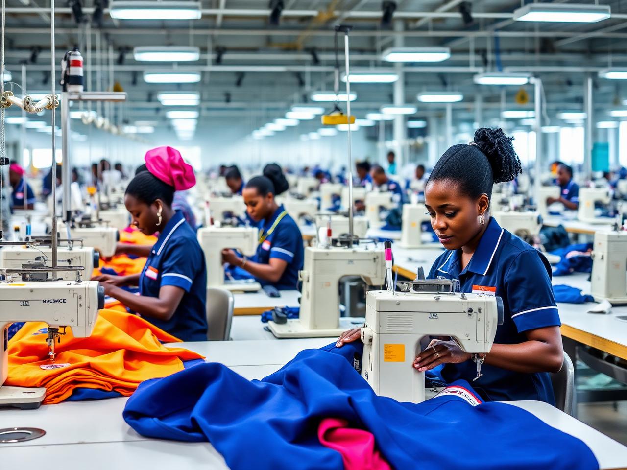 Atelier de couture industrielle